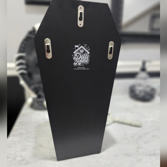 RARE Dolls Kill Home Goth Black Spiderweb Rose Black Eternal Coffin Jewelry Box - Picture 4 of 16